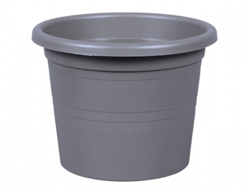 Květník SAKURA MODERN plastový matný šedý d22cm