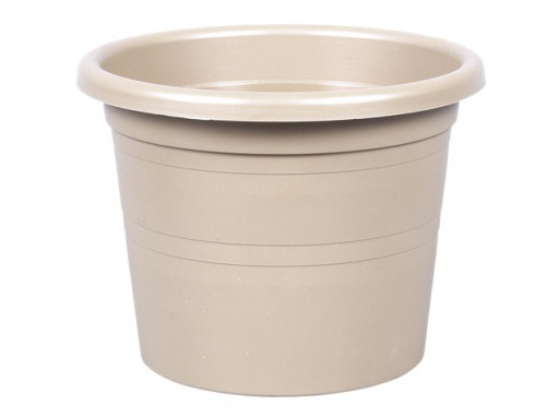 Květník SAKURA MODERN plastový matný béžový d22cm