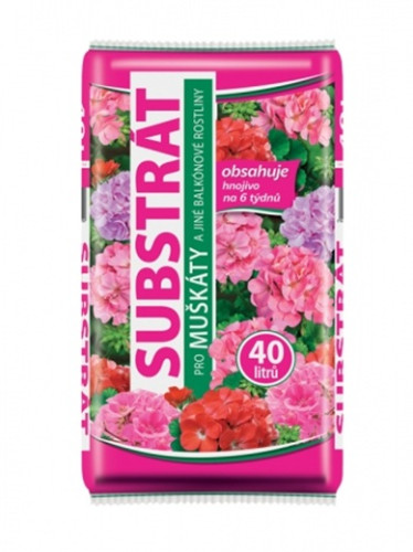 Substrát FORESTINA STANDARD muškáty a balkónové rostliny 40l