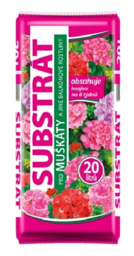 Substrát FORESTINA STANDARD muškáty a balkónové rostliny 20l