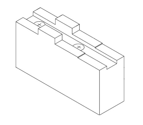 Čelist horní měkká ZPS 250-04; 60x60x90; sada (3ks)
