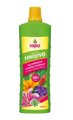 Hnojivo KAPKA na kvetoucí pokojové rostliny 1l