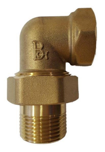 Šroubení topenářské rohové, mosaz