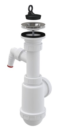 Sifon dřezový DN40/50 s přípojkou a výpustí