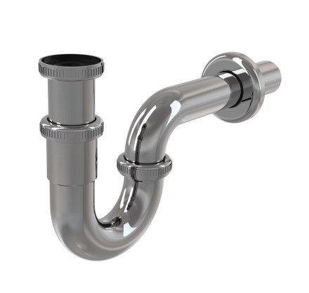 Sifon umyvadlový kovový DN32 s převlečnou maticí 5/4, chrom