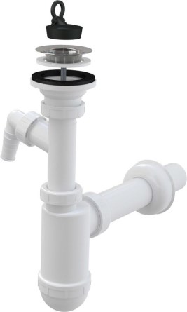 Sifon umyvadlový plast DN40 s přípojkou a výpustí