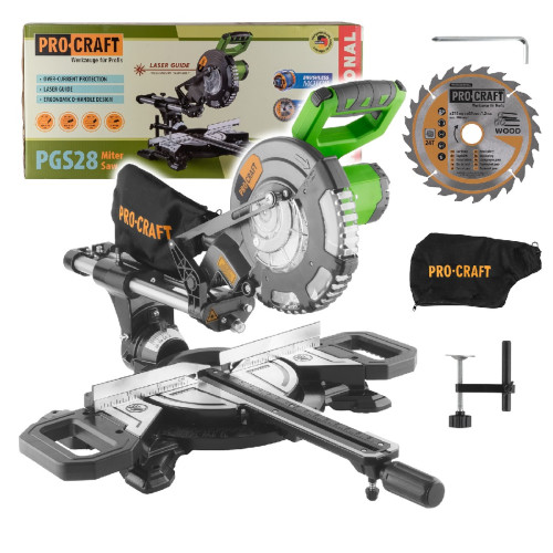 Procraft PGS28bb Aku pokosová pila s pojezdem (bez baterie a nabíječky)