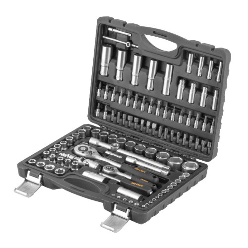 Procraft WS-108/72 Gola sada  1/4"+ 1/2", ráčna 72zubů, 108ks (hlavice nástrčné, bity, ráčny)