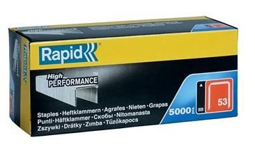 Sponka ČERVENÁ řada TYP 53 - bal. 5000ks, papírová krabička