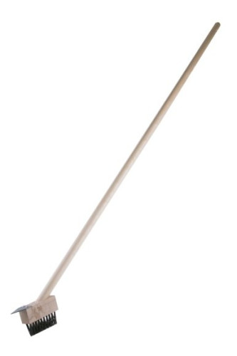 Kartáč ocelový na čištění spár, s násadou 140cm