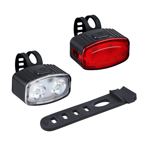 Svítilna na kolo  přední, zadní, LED,  USB160lm, USB - WN47