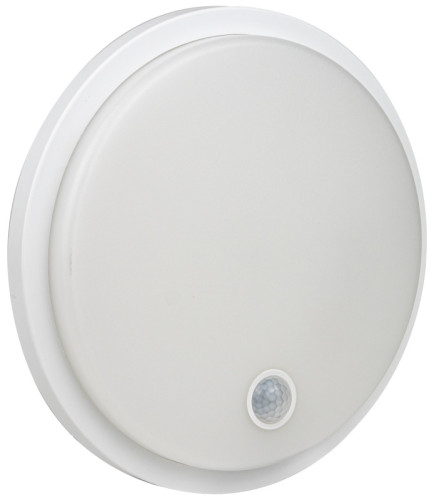 Tracon SLKS15W Nástěnné svítidlo 15W, 1500lm, IP65, neutrál.bílá, se senzorem