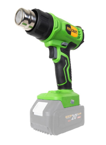 Procraft PH24bb Aku pistole horkovzdušná 20V, 50–550 °C, 170-210 l/min., bez aku a nabíječky