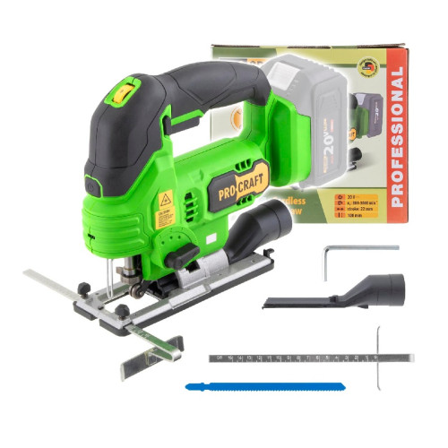 Procraft ST24 Aku přímočará pila 20V, regulace, T-LOCK, AL základová deska, bez baterie a nabíječky