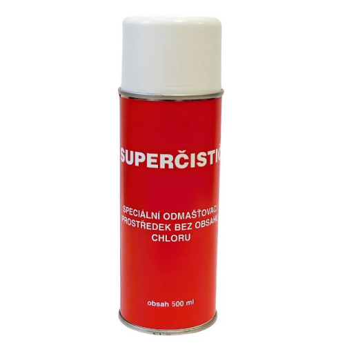SUPERČISTIČ sprej, 500ml rozpouští tuky, oleje včetně zatvrdlých a zkarbonovaných maziv