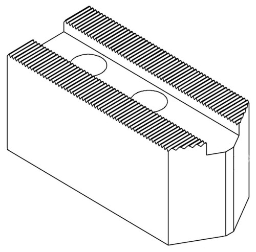 Čelist horní měkká MVS-200-14-01-S; 35x40x102; 1,5x60°; do špičky; sada (3ks)