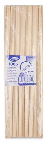 Špejle uzenářské, dřevěné 100 ks