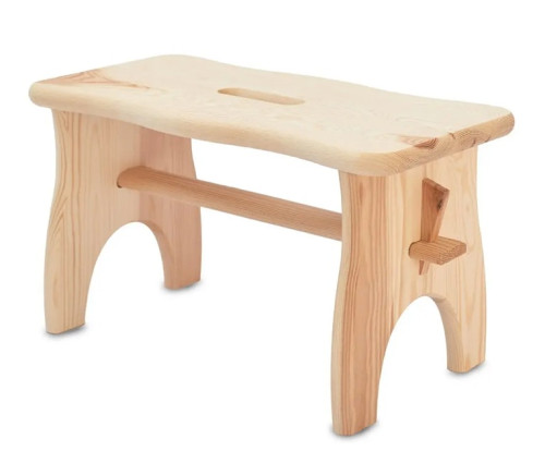 Stolička 38x19x21cm, nosnost 100kg dřevo borovice