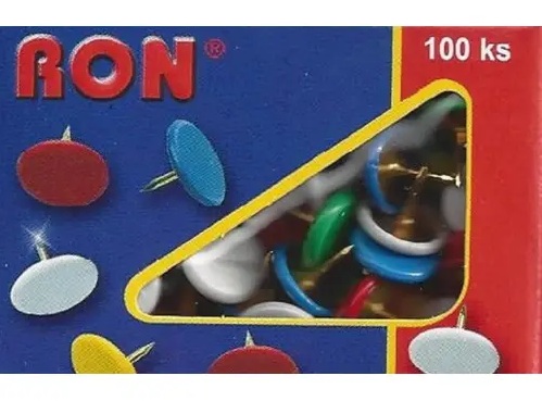 Připínáček 224 barevná hlava pr. 10 mm (100ks)