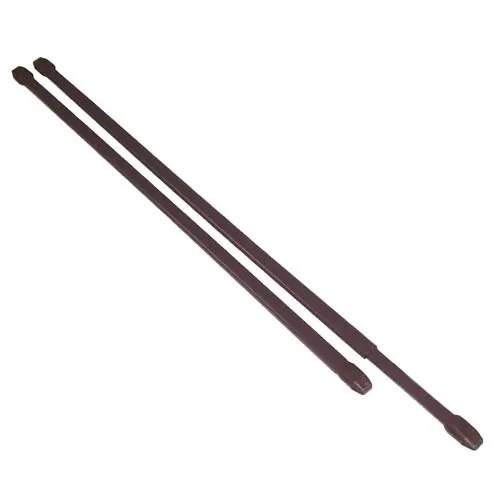 Tyč vitrážová teleskop. 50-90cm kovová, hnědá (2ks)