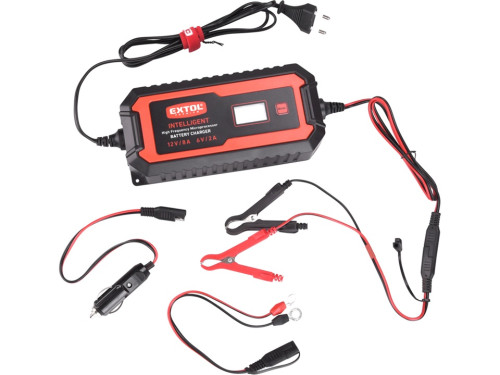 EXTOL PREMIUM 8897303  Mikroprocesorová autonabíječka 12V/6V, 8A, 9 stupňová