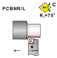 Soustružnické nože PCBNR, PCBNL -K