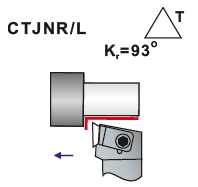 Soustružnické nože CTJNR, CTJNL- L