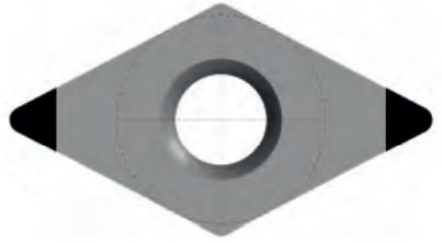 Soustružnické VBD DCGW - CBN