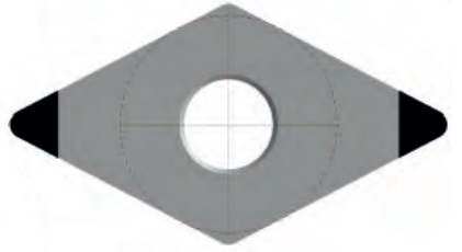 Soustružnické VBD DNGA - CBN