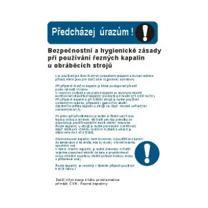 Bezpeč. a hyg.zásady při používání řezných kapal. u obráb.strojů