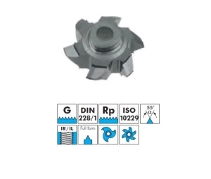VBD pro frézování vnitřního závitu - G, plný profil
