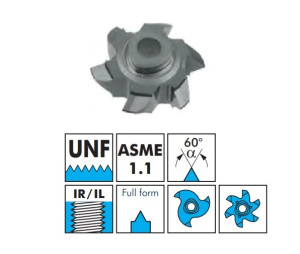 VBD pro frézování vnitřního závitu - UNF, plný profil