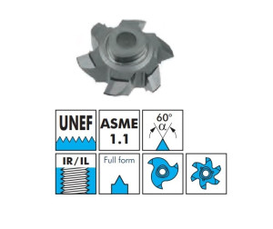 VBD pro frézování vnitřního závitu - UNEF, plný profil