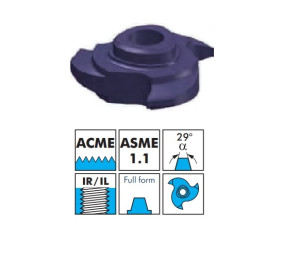 VBD pro frézování vnitřního závitu - ACME, plný profil