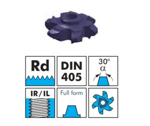 VBD pro frézování vnitřního závitu - Rd, plný profil
