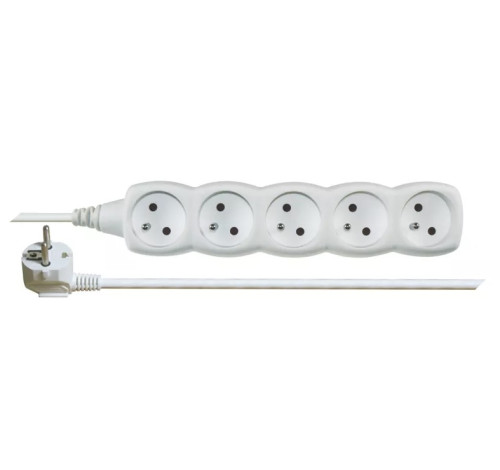 EMOS Prodlužovací kabel – 5 zásuvek, 3 m, bílý