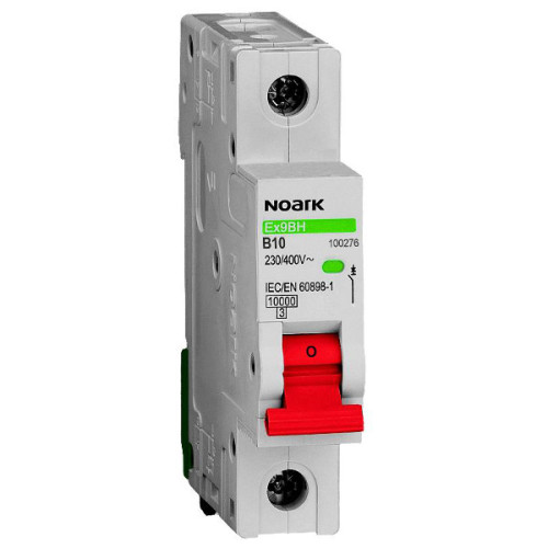 NOARK 100366 Ex9BH 1P C10 Jistič 10A 1P C 10kA