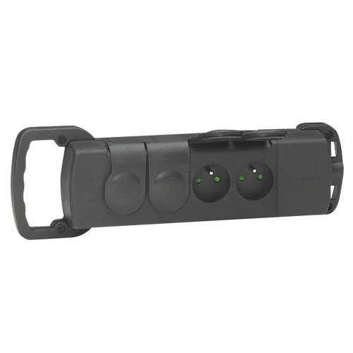 LEGRAND 050553 Pryžový zásuvkový blok bez kabelu 4X2P+T