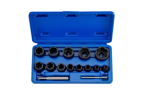 Triumf Sada klíčů 1/4'' a 1/2", spirál 6-27 mm, 15-dílná 100-00212
