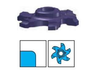 VBD pro frézování poloměrů a tvarových ploch - vnitřní radius a konkávní plochy a zpětně