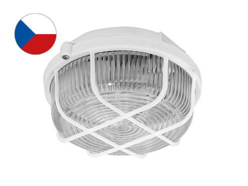 Svítidlo KRUH 100W E27 IP44 plast, bílé
