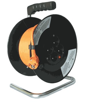 Kabel prodlužovací buben 50m, 4 zásuvky, PVC 3x1,5mm, PB04
