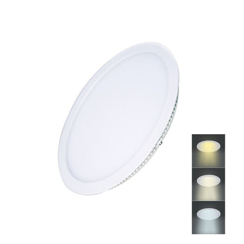 SOLIGHT Svítidlo LED panel KRUH CCT/12W/ 900lm