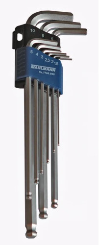 STAHLMANN Sada imbusových L-klíčů s kuličkou 1,5-10 mm