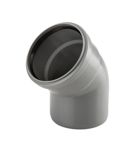 Odpadní koleno HT PLUS HTB 45° PP, šedá