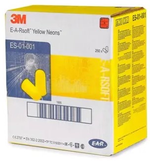 Zátkové chrániče sluchu 3M E-A-R SOFT NEON, 250 párů