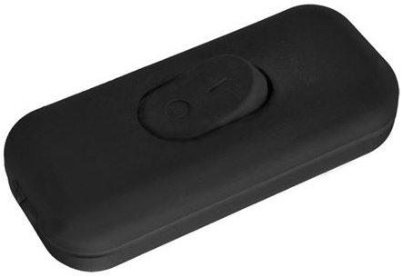 Solight EA1207 Spínač šňůrový průchozí 2,5A / 250V černý