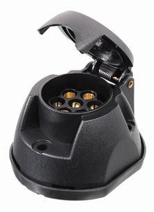 Zásuvka tažného zařízení 7 pólů s těsněním