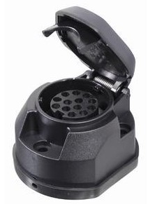 Zásuvka tažného zařízení 13 pólů s těsněním