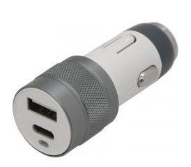 Napájecí adaptér HAMMER 12V-24V USB-A / USB-C 3,1A